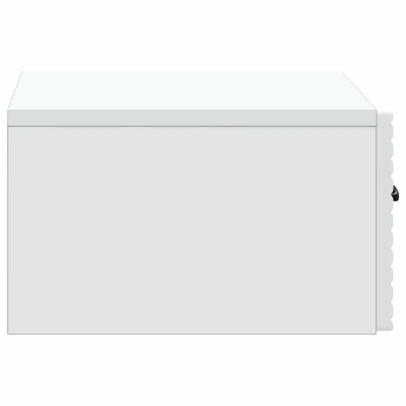 Wall-Mounted Bedside Cabinet White 49 x 34.5 x 20 cm