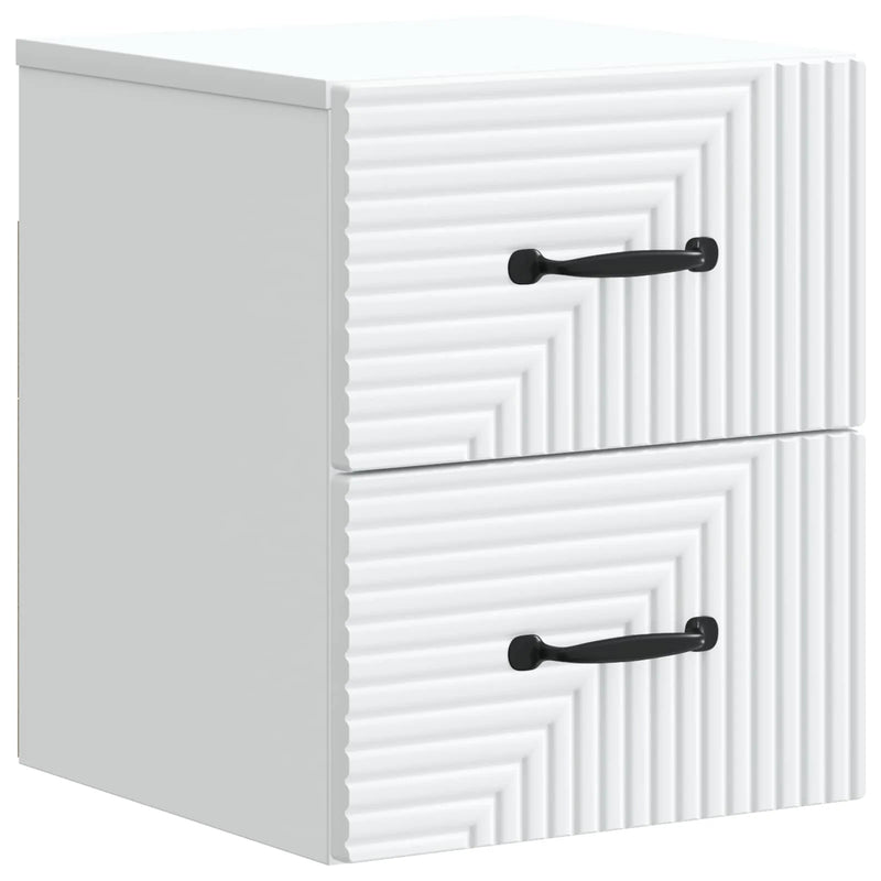 Wall-Mounted Bedside Cabinet White 34.5 x 33 x 40 cm