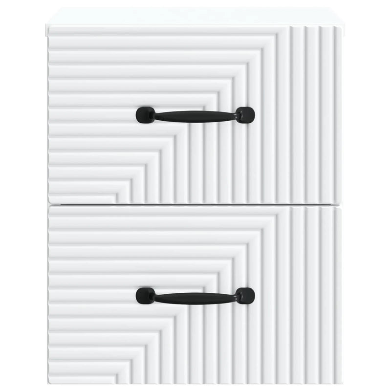Wall-Mounted Bedside Cabinet White 34.5 x 33 x 40 cm