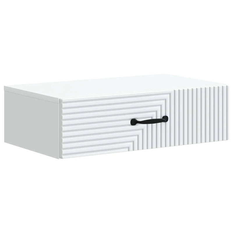 Wall-Mounted Side Table White 59 x 34.5 x 17 cm Engineered Wood