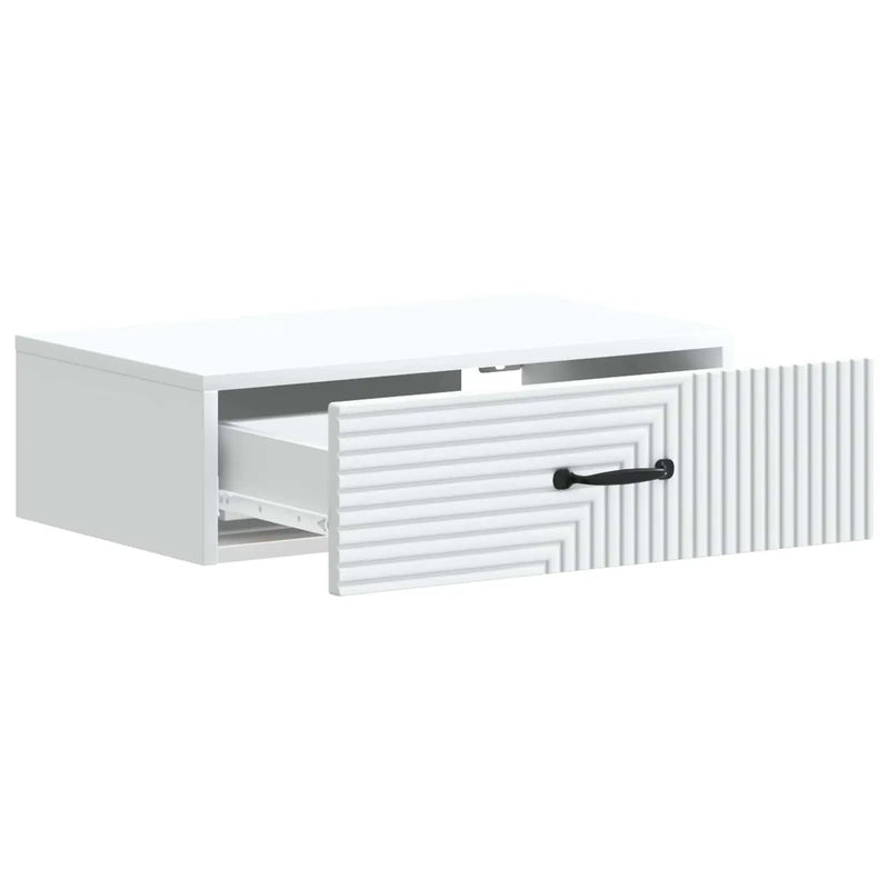 Wall-Mounted Side Table White 59 x 34.5 x 17 cm Engineered Wood