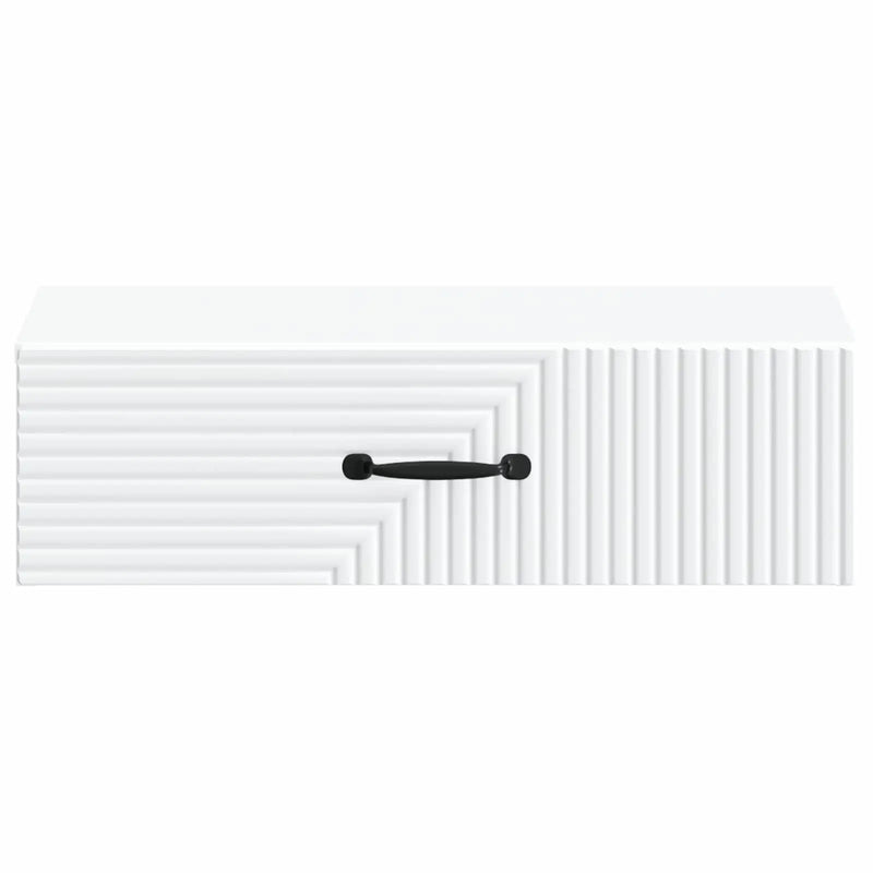 Wall-Mounted Side Table White 59 x 34.5 x 17 cm Engineered Wood
