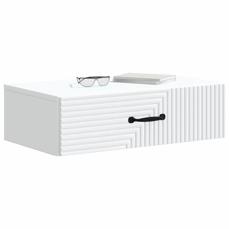 Wall-Mounted Side Table White 59 x 34.5 x 17 cm Engineered Wood