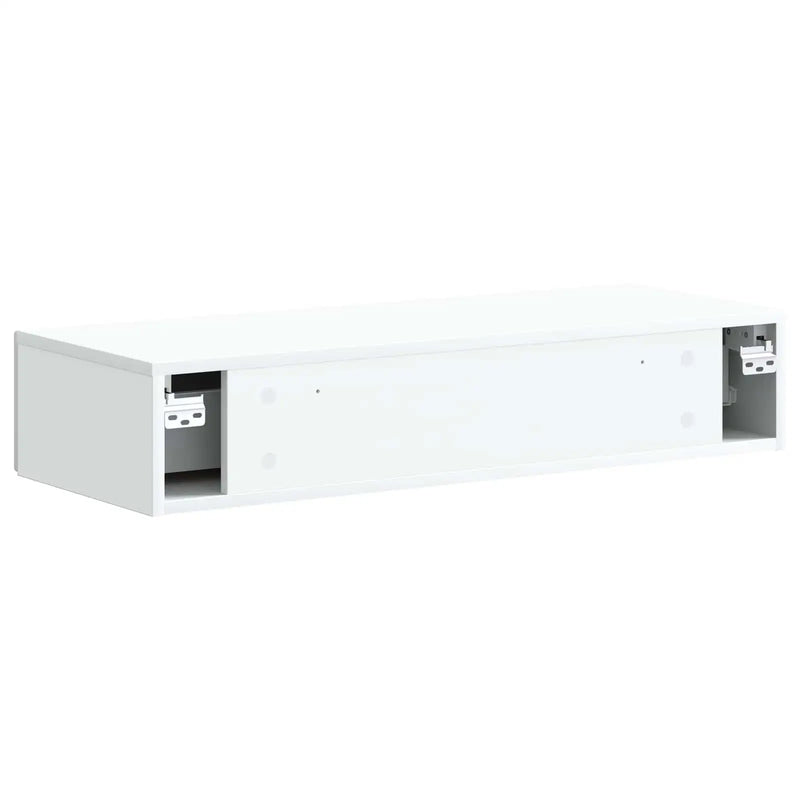 Wall-Mounted Side Table Wall-mounted White 87.5 x 34.5 x 17 cm