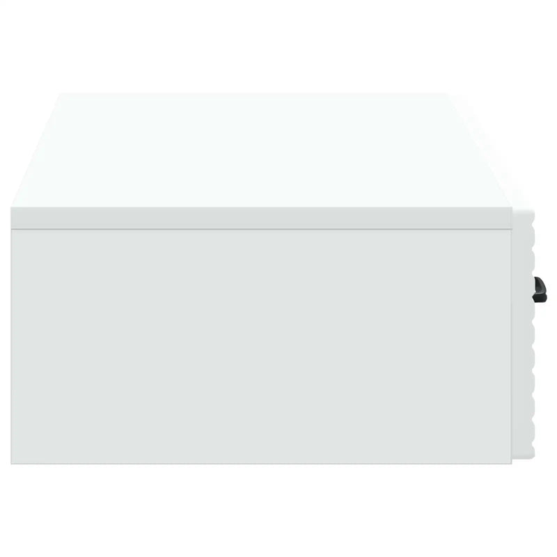 Wall-Mounted Side Table Wall-mounted White 87.5 x 34.5 x 17 cm
