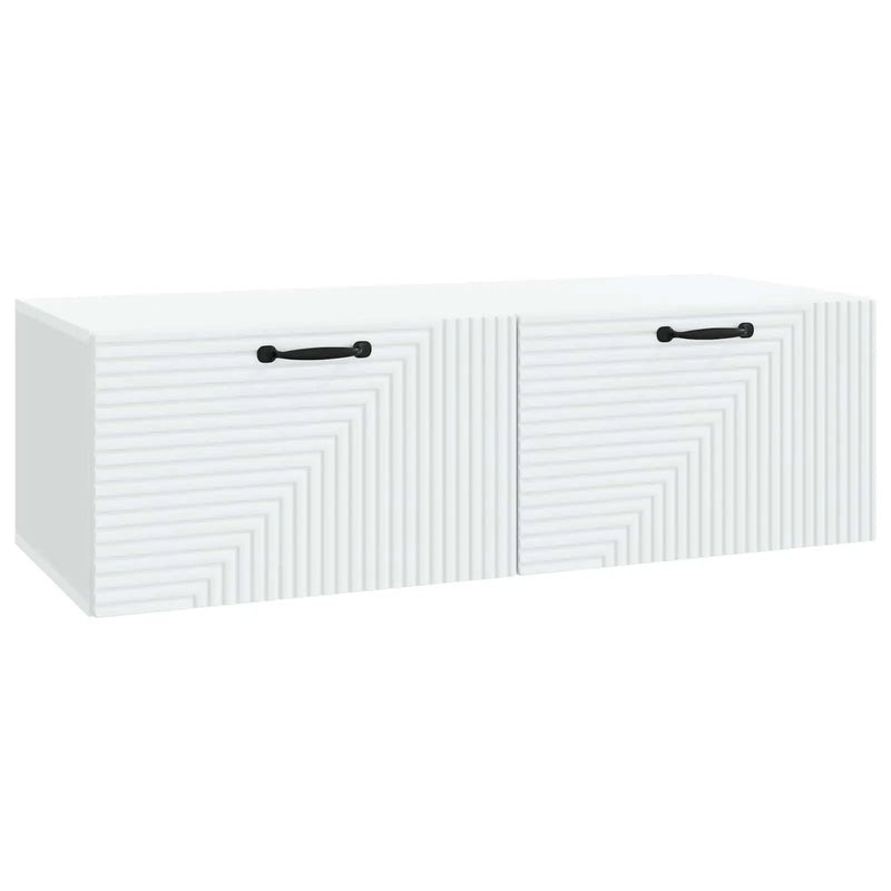 Wall-Mounted TV Cabinet White 98 x 41 x 30 cm Engineered Wood
