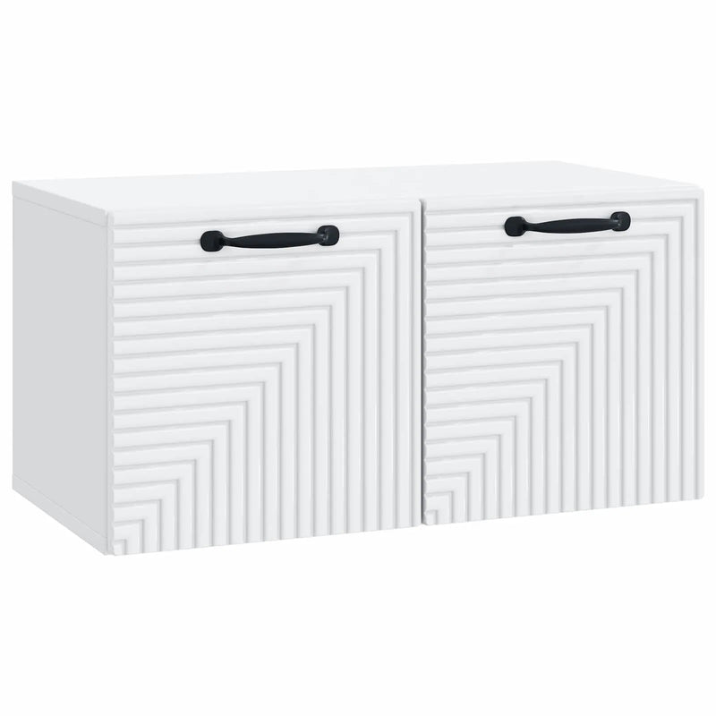 Wall-Mounted TV Cabinet White 59.5 x 31 x 30 cm Engineered Wood