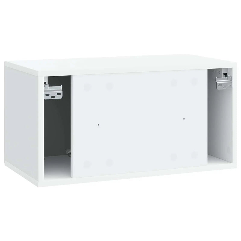 Wall-Mounted TV Cabinet White 59.5 x 31 x 30 cm Engineered Wood