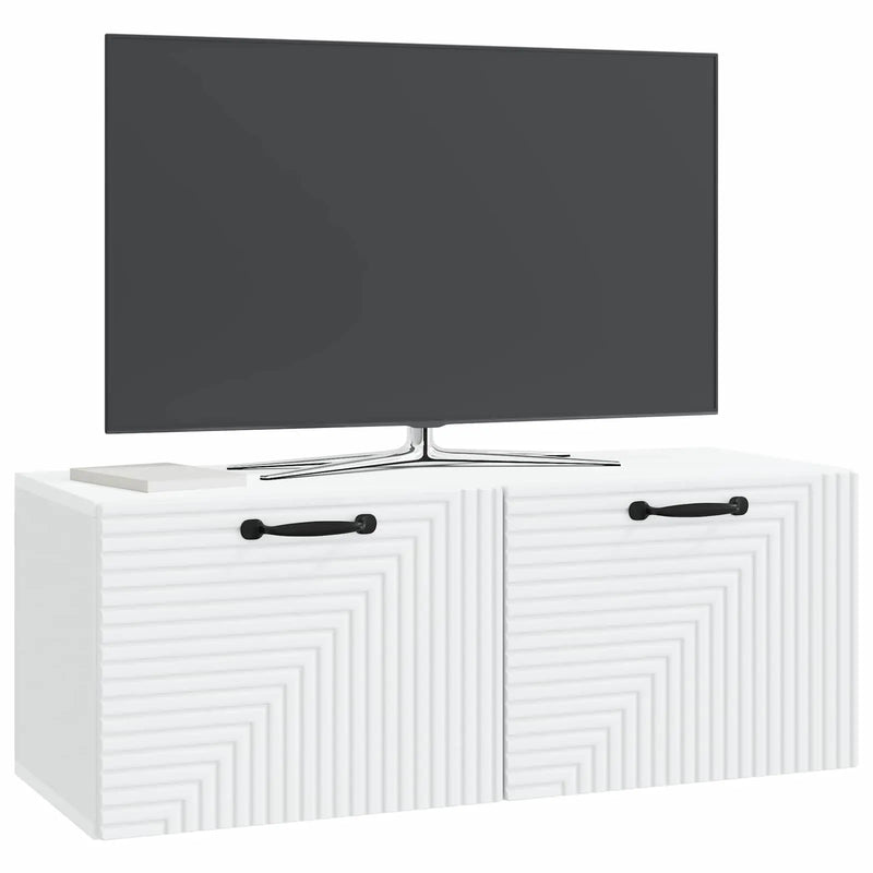Wall-Mounted TV Cabinet White 78.5 x 31 x 30 cm Engineered Wood