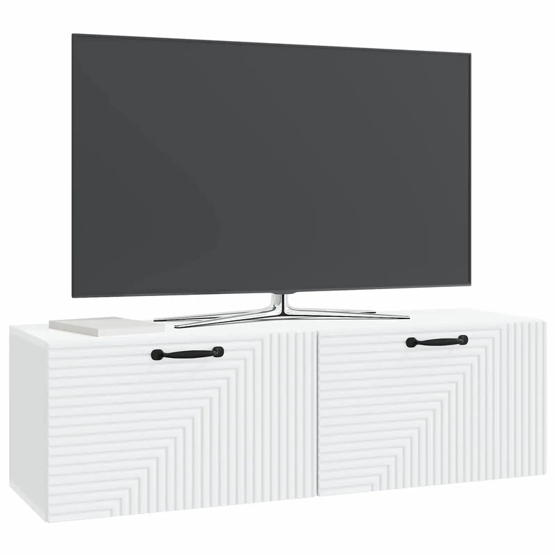 Wall-Mounted TV Cabinet White 98 x 31 x 30 cm Engineered Wood