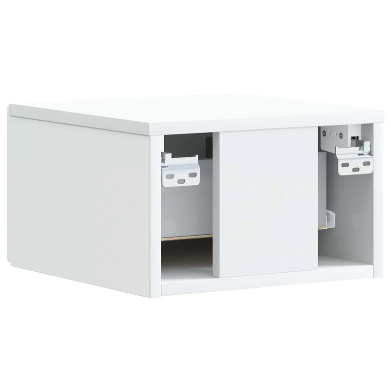 Wall-Mounted Side Table White 34.5 x 33 x 20 cm Engineered Wood
