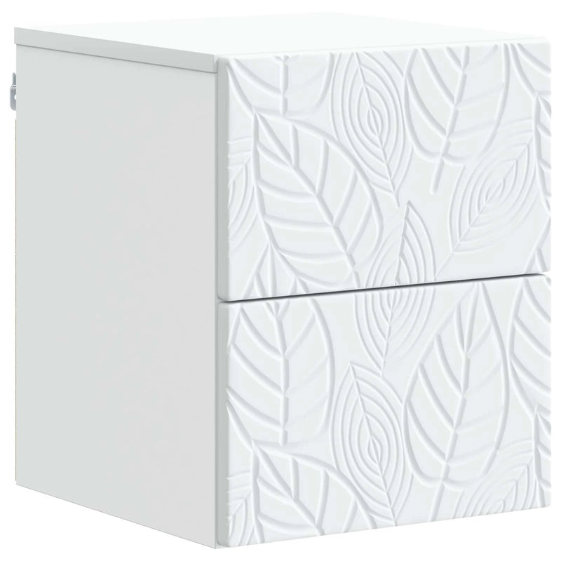 Wall-Mounted Bedside Cabinet White 34.5 x 33 x 40 cm