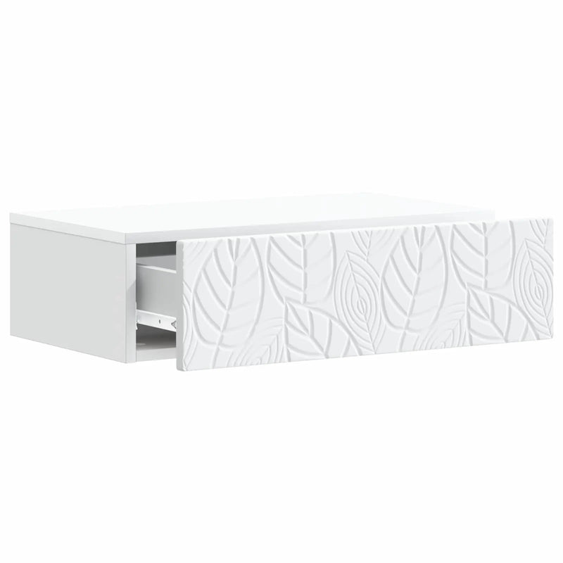 Wall-Mounted Side Table White 87.5 x 34.5 x 17 cm