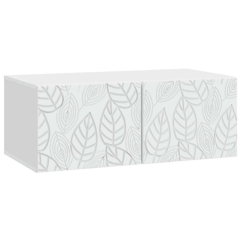 Wall-Mounted TV Cabinet 59.5 x 31 cm White Engineered Wood