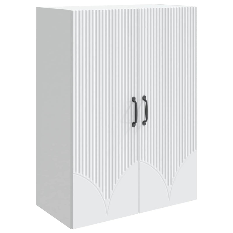 Wall-Mounted Cabinet White 66 x 34.5 x 90 cm Engineered Wood