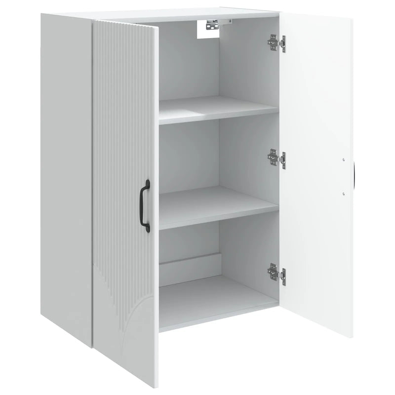 Wall-Mounted Cabinet White 66 x 34.5 x 90 cm Engineered Wood
