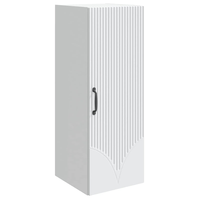 Wall-Mounted Cabinet White 33 x 34.5 x 90 cm Engineered Wood