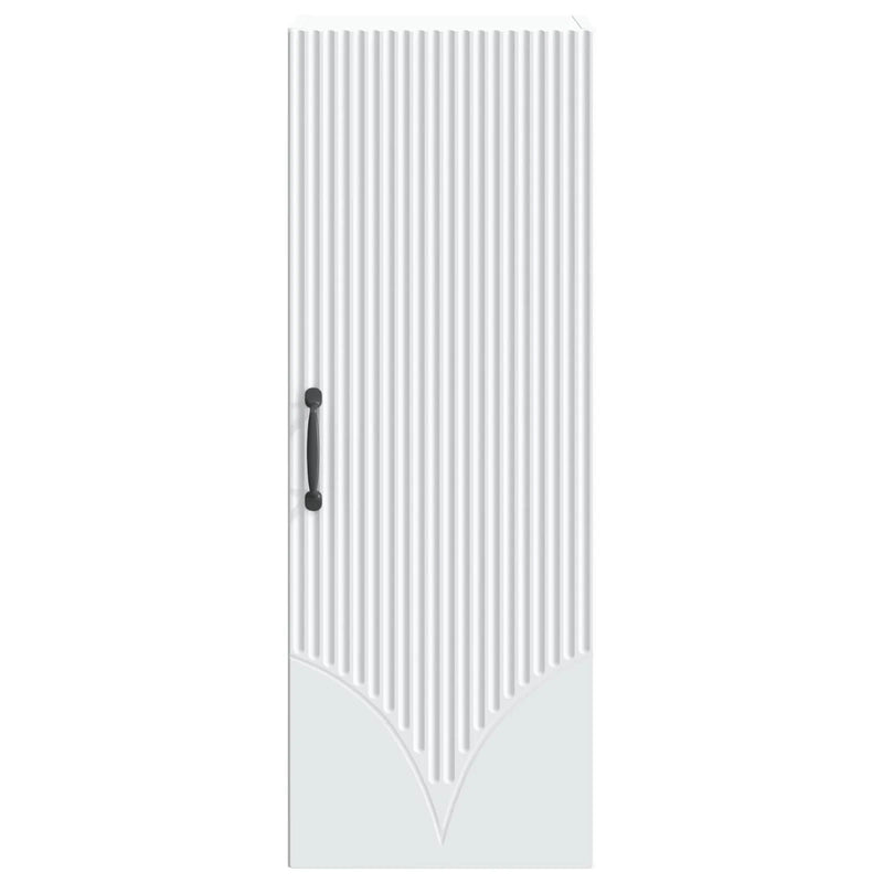 Wall-Mounted Cabinet White 33 x 34.5 x 90 cm Engineered Wood