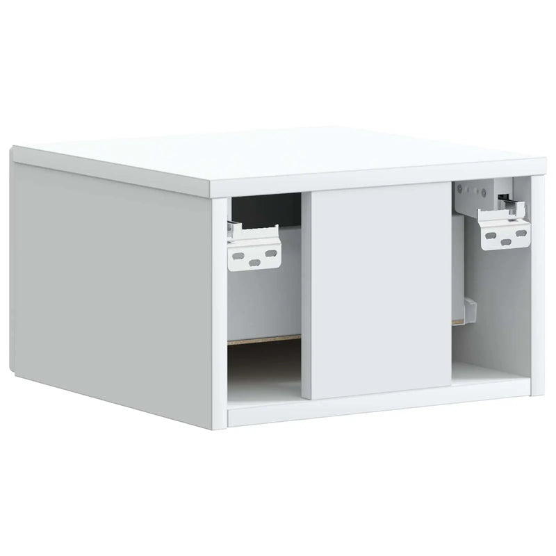 Wall-Mounted Bedside Cabinet White 34.5 x 33 x 20 cm