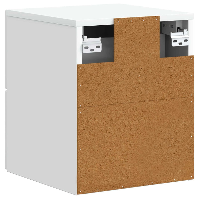 Wall-Mounted Bedside Cabinet White 34.5 x 33 x 40 cm