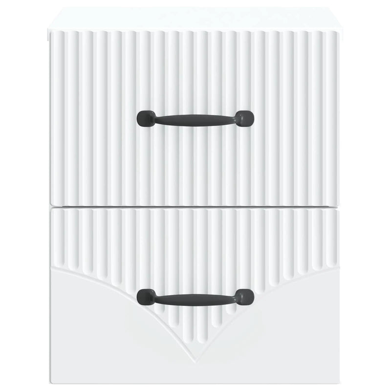 Wall-Mounted Bedside Cabinet White 34.5 x 33 x 40 cm