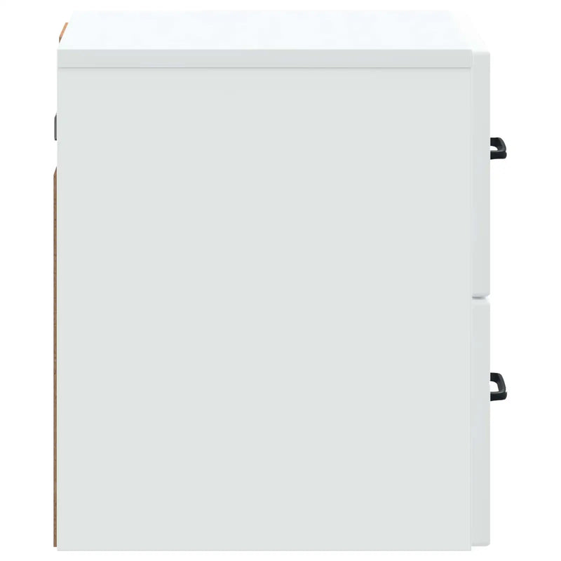 Wall-Mounted Bedside Cabinet White 34.5 x 33 x 40 cm
