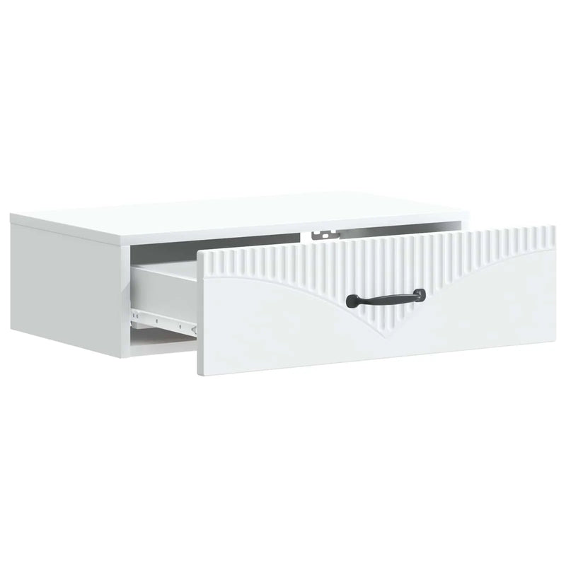 Wall-Mounted Side Table White 59 x 34.5 x 17 cm Engineered Wood