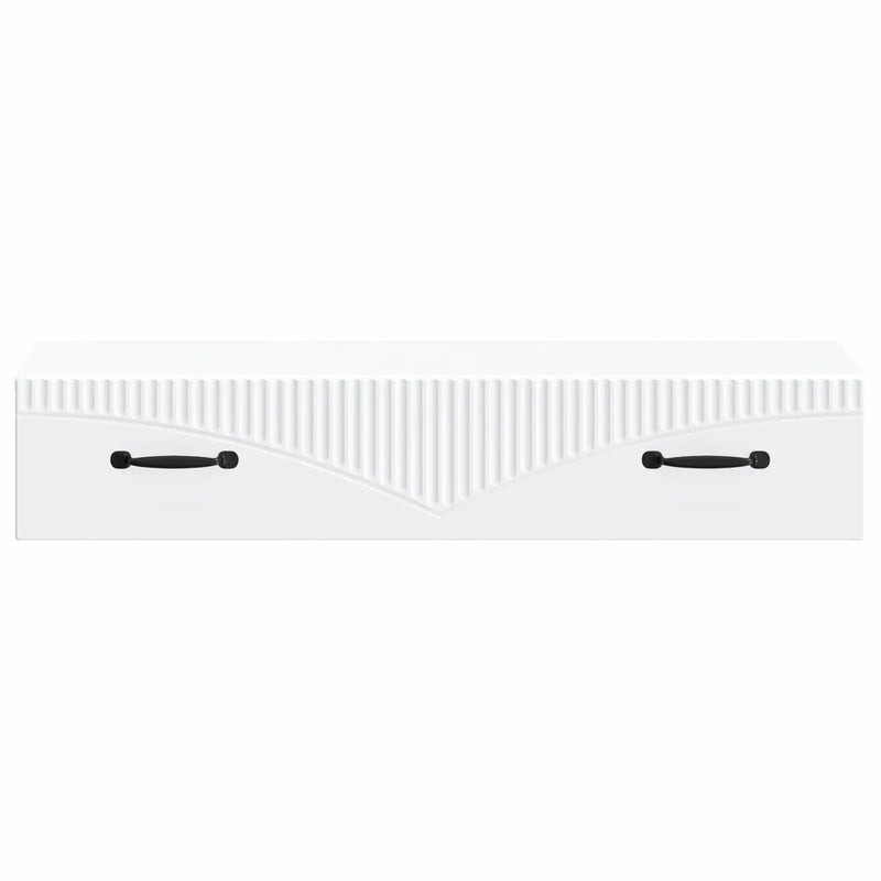 Wall-Mounted Side Table Wall-mounted White 87.5 x 34.5 x 17 cm