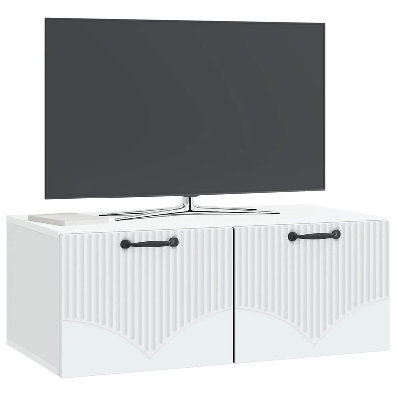 Wall-Mounted TV Cabinet White 78.5 x 41 x 30 cm Engineered Wood