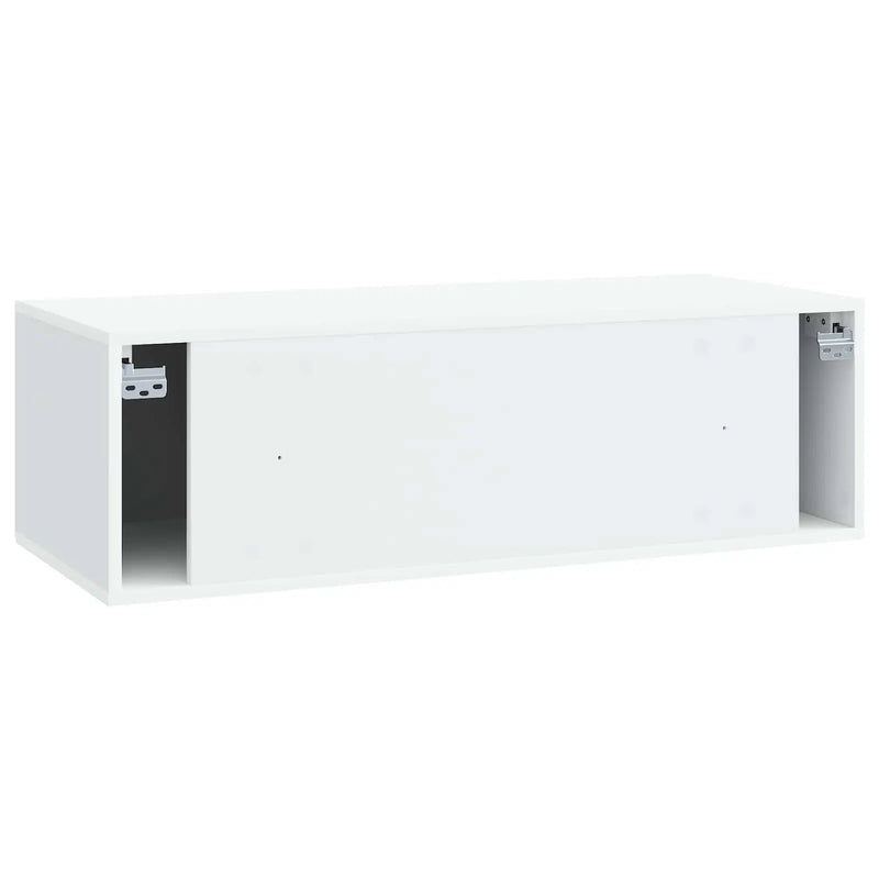 Wall-Mounted TV Cabinet White 98 x 41 x 30 cm Engineered Wood