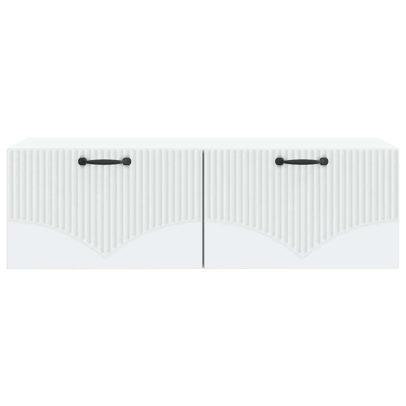 Wall-Mounted TV Cabinet White 98 x 41 x 30 cm Engineered Wood