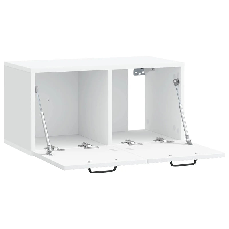 Wall-Mounted TV Cabinet White 59.5 x 31 x 30 cm Engineered Wood