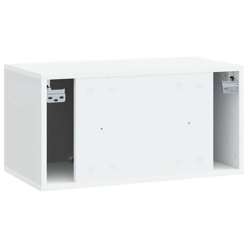 Wall-Mounted TV Cabinet White 59.5 x 31 x 30 cm Engineered Wood
