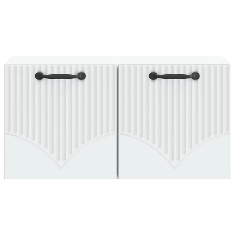 Wall-Mounted TV Cabinet White 59.5 x 31 x 30 cm Engineered Wood