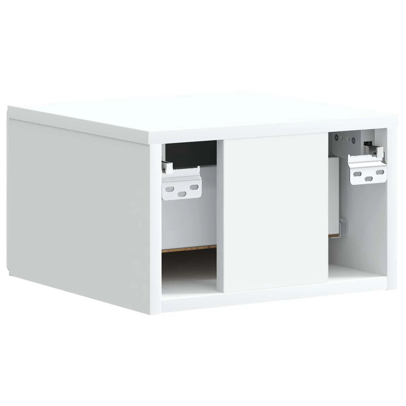 Wall-Mounted Bedside Cabinet White 34.5 x 33 x 20 cm