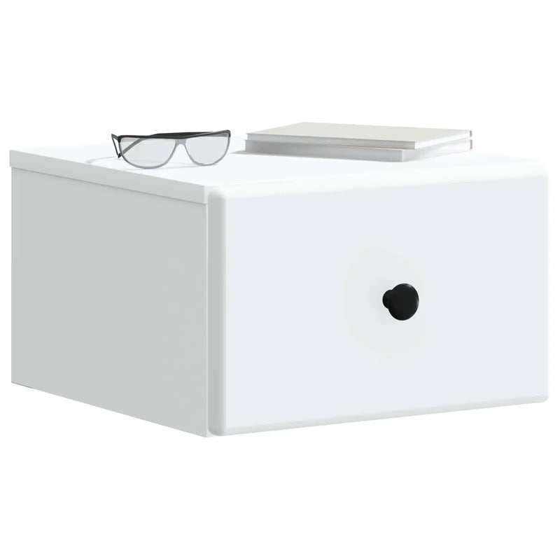 Wall-Mounted Bedside Cabinet White 34.5 x 33 x 20 cm