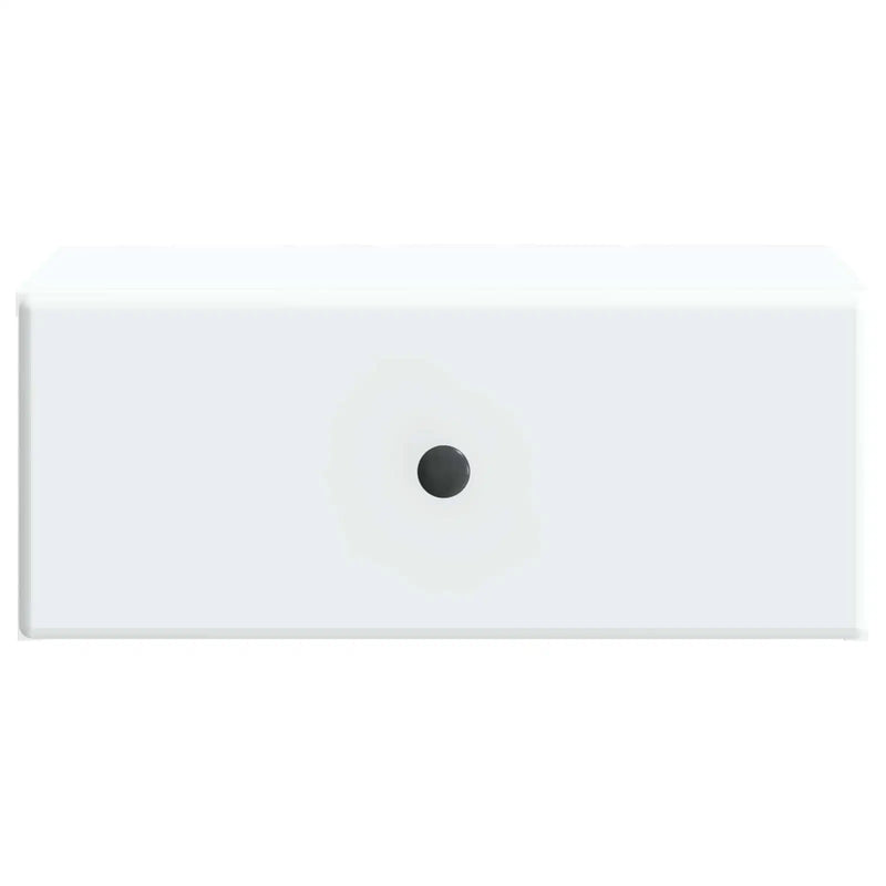 Wall-Mounted Bedside Cabinet White 49 x 34.5 x 20 cm
