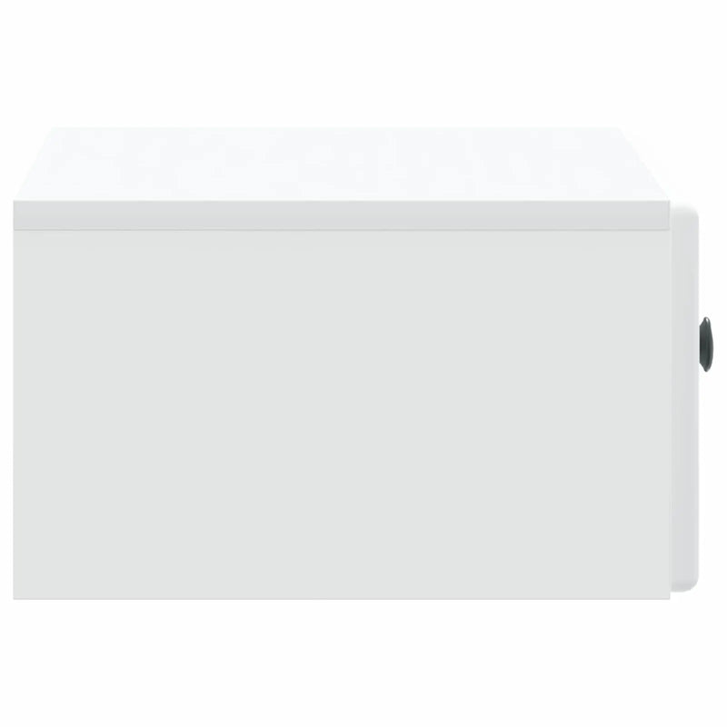 Wall-Mounted Bedside Cabinet White 49 x 34.5 x 20 cm