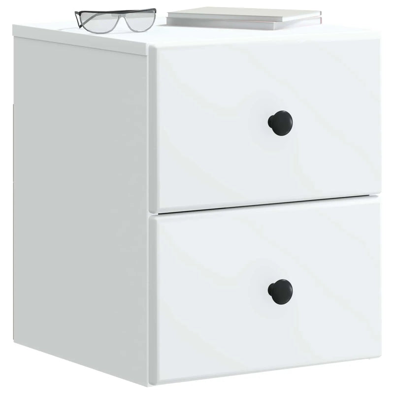 Wall-Mounted Bedside Cabinet White 34.5 x 33 x 40 cm