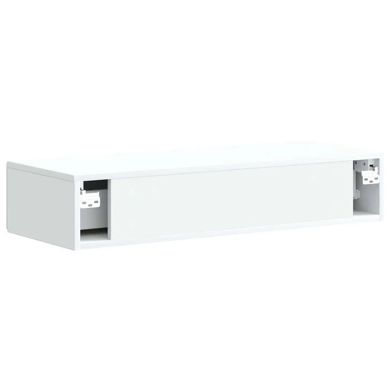 Wall-Mounted Side Table Wall-mounted White 87.5 x 34.5 x 17 cm