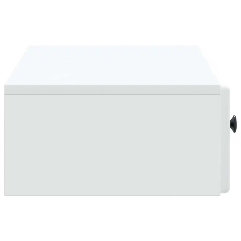 Wall-Mounted Side Table Wall-mounted White 87.5 x 34.5 x 17 cm