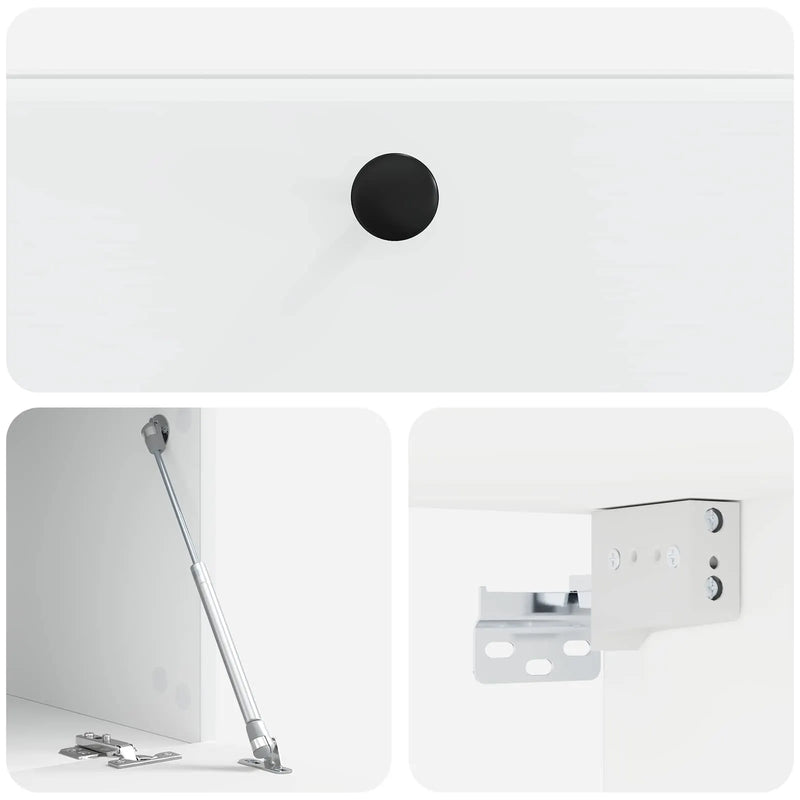 Wall-Mounted TV Cabinet White 59.5 x 41 x 30 cm Engineered Wood