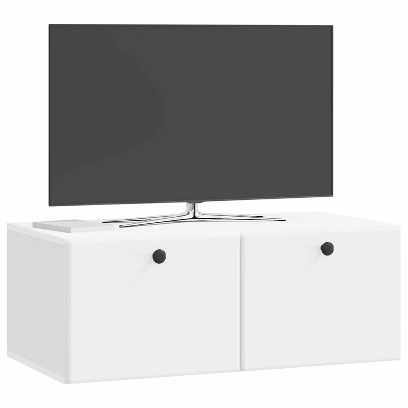 Wall-Mounted TV Cabinet White 78.5 x 41 x 30 cm Engineered Wood