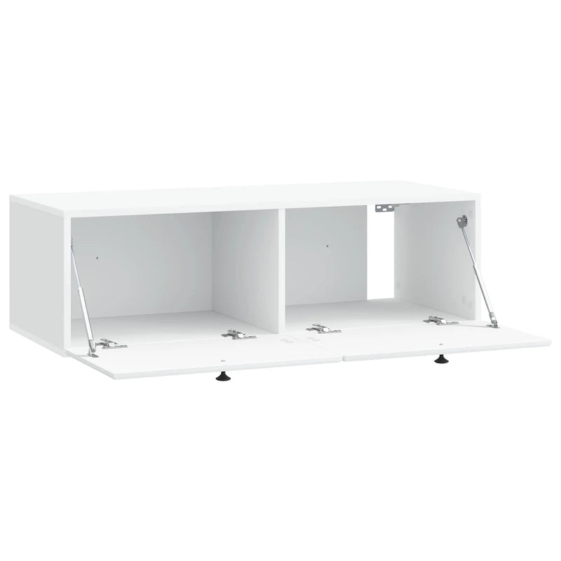 Wall-Mounted TV Cabinet White 98 x 41 x 30 cm Engineered Wood