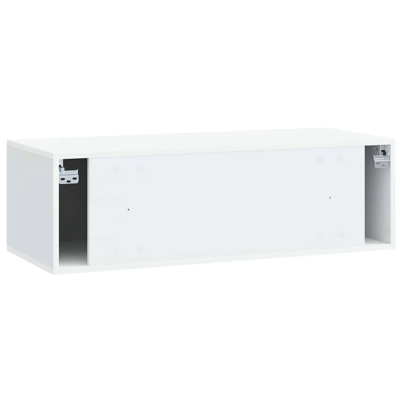 Wall-Mounted TV Cabinet White 98 x 41 x 30 cm Engineered Wood