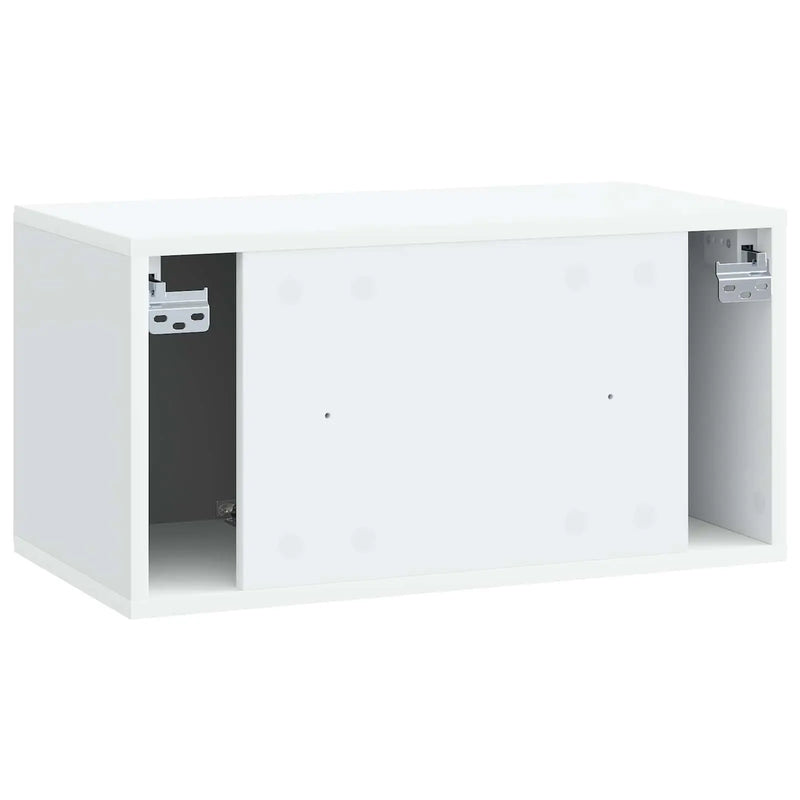 Wall-Mounted TV Cabinet White 59.5 x 31 x 30 cm Engineered Wood