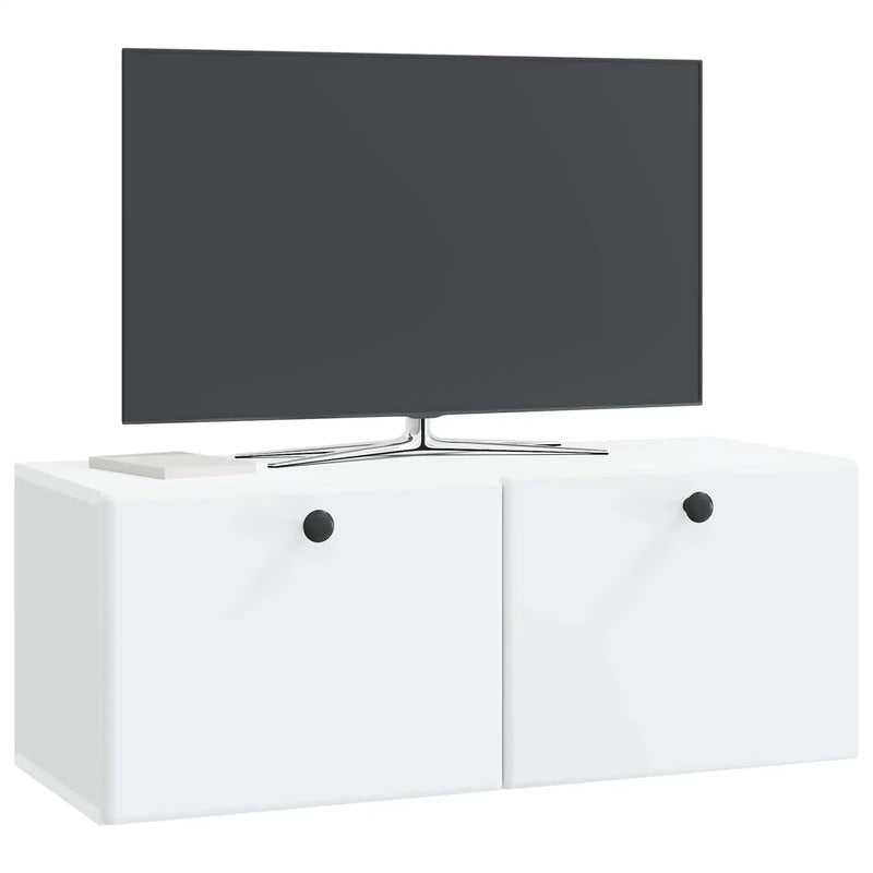 Wall-Mounted TV Cabinet White 78.5 x 31 x 30 cm Engineered Wood
