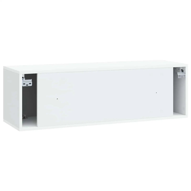 Wall-Mounted TV Cabinet White 98 x 31 x 30 cm Engineered Wood