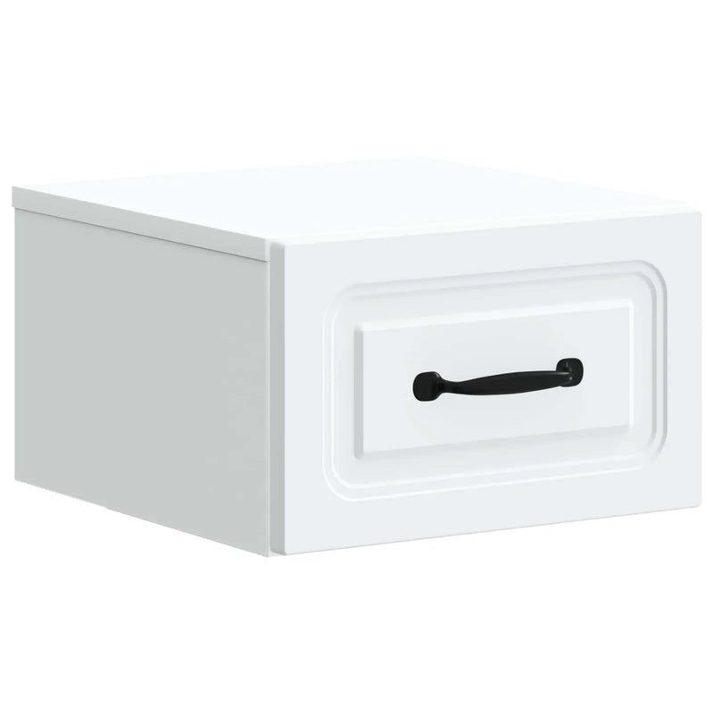 Wall-Mounted Bedside Cabinet White 34.5 x 33 x 20 cm
