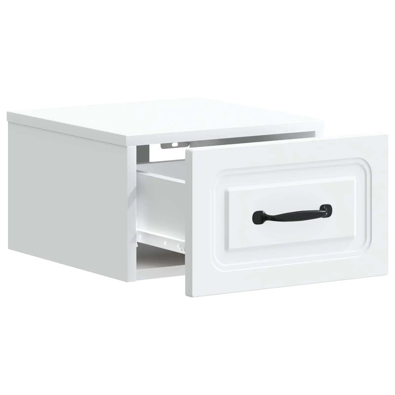 Wall-Mounted Bedside Cabinet White 34.5 x 33 x 20 cm